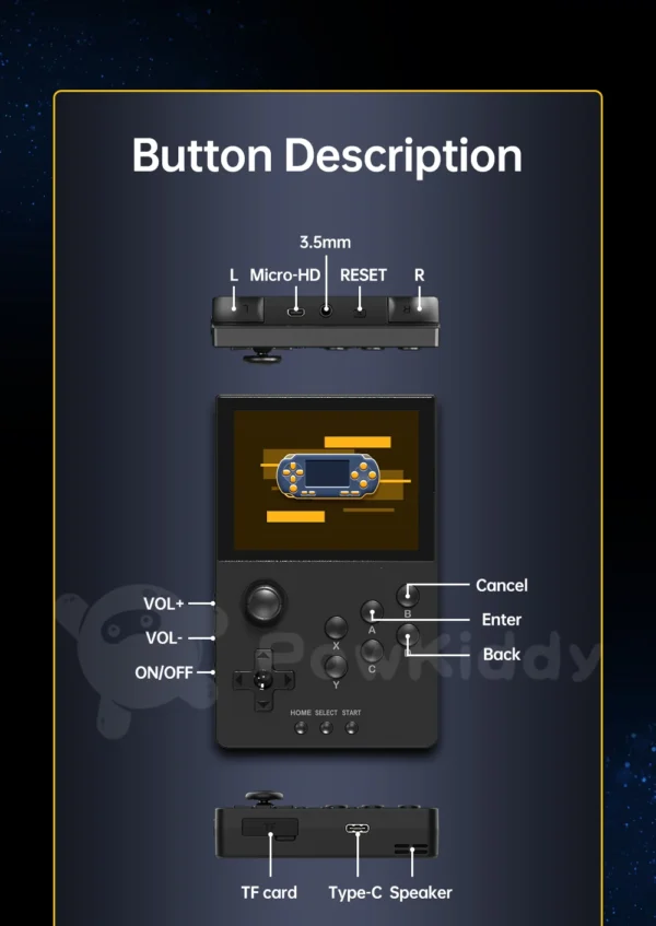 POWKIDDY A20 Entry Level Handheld Game Console, 3.5 Inch Full IPS Screen, Android 9 - Image 17