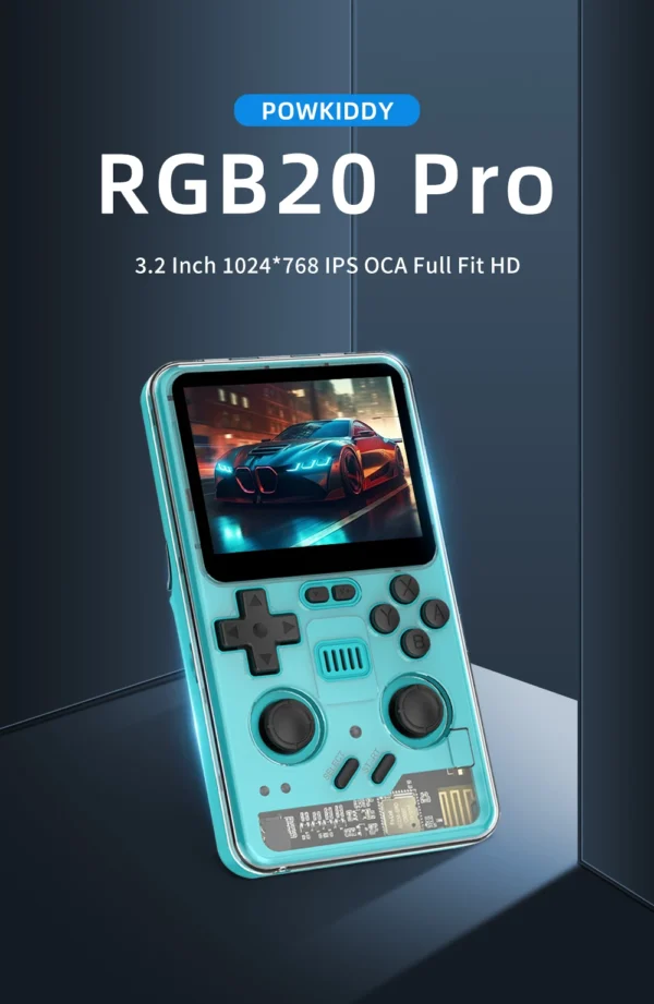 POWKIDDY RGB20PRO Entry Level Retro Handheld Gaming Console, 3.2-inch IPS Screen, Built-in WiFi,  Bluetooth - Image 23