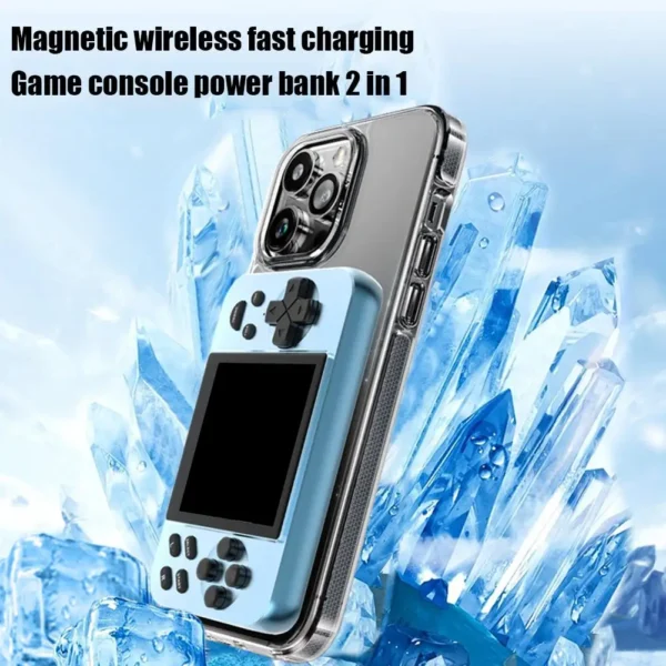 Handheld Game Console Powerbank 5000mah, 2-in-1 Magnetic Wireless Charging, 3inch IPS Screen - Image 6