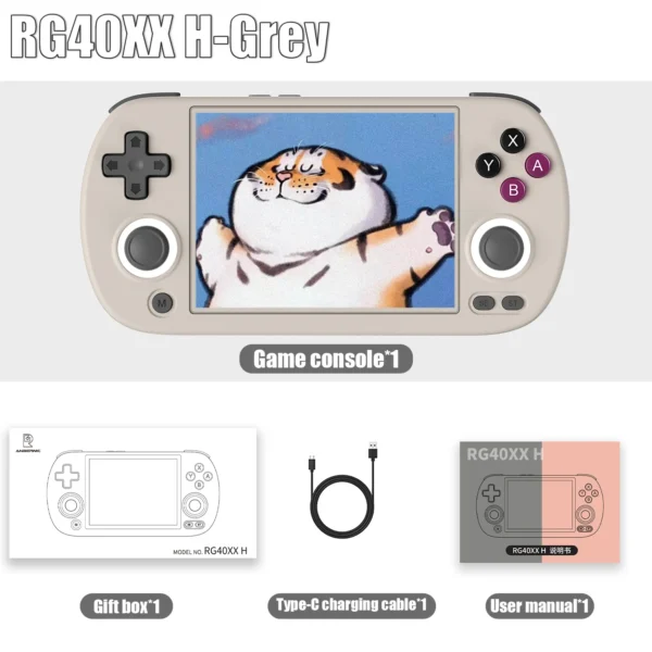 ANBERNIC RG40XX H 64-Bit Linux-Powered  Entry Level Retro Handheld Gaming Console Featuring a 4.0'' IPS Display, 5G WiFi Connectivity, Bluetooth Support, and HD Output Capability - Image 7