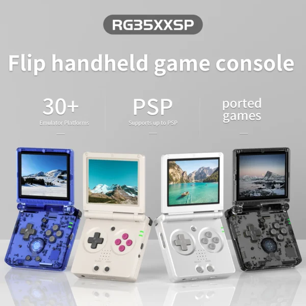 ANBERNIC RG35XXSP Entry Level Flip Handheld Gaming Console, 3.5'' IPS Screen – Linux System, HDMI-Compatible TV Output, 64GB+ Storage, Pre-Installed with 5500+ Games - Image 21