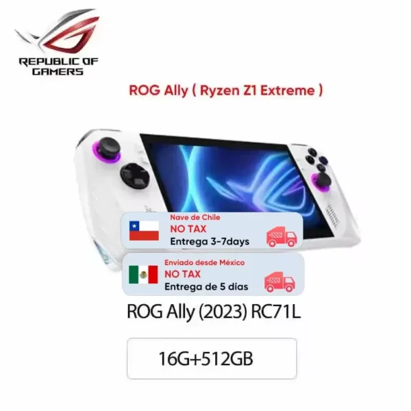 Asus ROG Ally (2023) RC71L Ryzen Z1 Extreme, High End Handheld Game Player Game Console, 7 Inch 120Hz IPS,  Windows 11 - Image 8