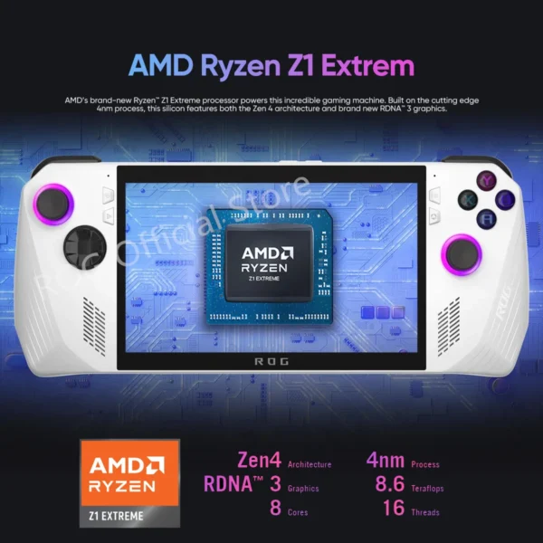 Asus ROG Ally (2023) RC71L Ryzen Z1 Extreme, High End Handheld Game Player Game Console, 7 Inch 120Hz IPS,  Windows 11 - Image 3