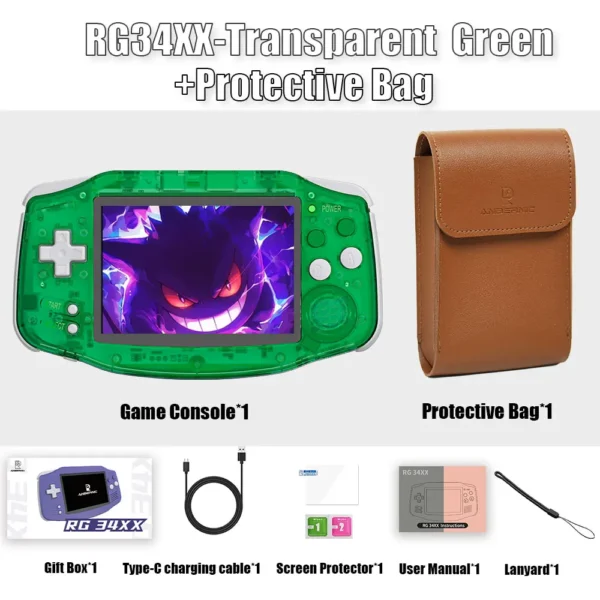 ANBERNIC RG34XX Entry Level Retro Handheld Game Console, 3.4-inch IPS Screen HDMI-compatible, 3500 mAh Battery - Image 16