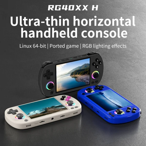 ANBERNIC RG40XX H 64-Bit Linux-Powered  Entry Level Retro Handheld Gaming Console Featuring a 4.0'' IPS Display, 5G WiFi Connectivity, Bluetooth Support, and HD Output Capability - Image 13