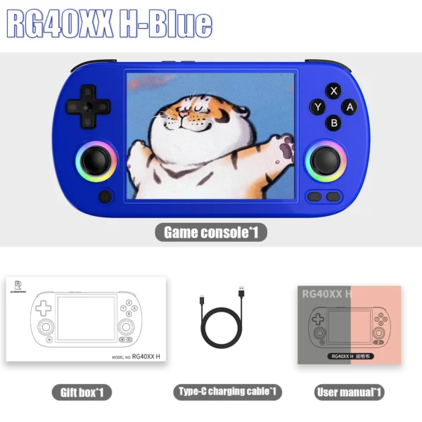 ANBERNIC RG40XX H 64-Bit Linux-Powered  Entry Level Retro Handheld Gaming Console Featuring a 4.0'' IPS Display, 5G WiFi Connectivity, Bluetooth Support, and HD Output Capability - Image 11