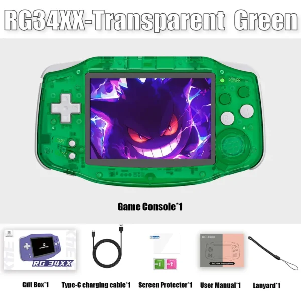 ANBERNIC RG34XX Entry Level Retro Handheld Game Console, 3.4-inch IPS Screen HDMI-compatible, 3500 mAh Battery - Image 13