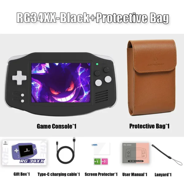 ANBERNIC RG34XX Entry Level Retro Handheld Game Console, 3.4-inch IPS Screen HDMI-compatible, 3500 mAh Battery - Image 12