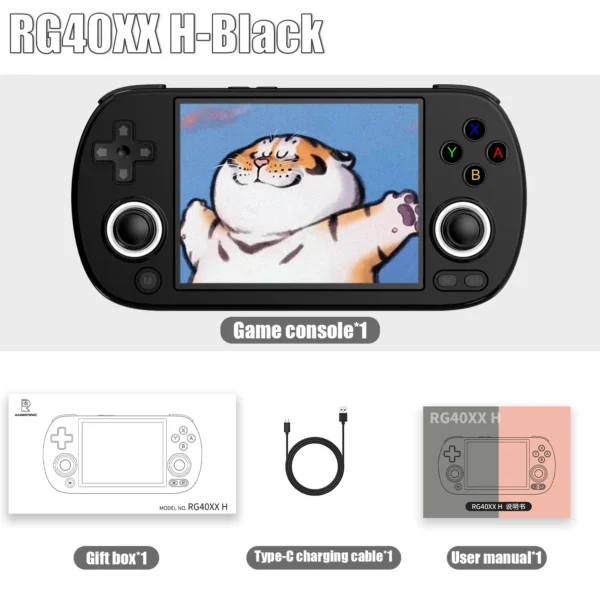 ANBERNIC RG40XX H 64-Bit Linux-Powered  Entry Level Retro Handheld Gaming Console Featuring a 4.0'' IPS Display, 5G WiFi Connectivity, Bluetooth Support, and HD Output Capability - Image 12